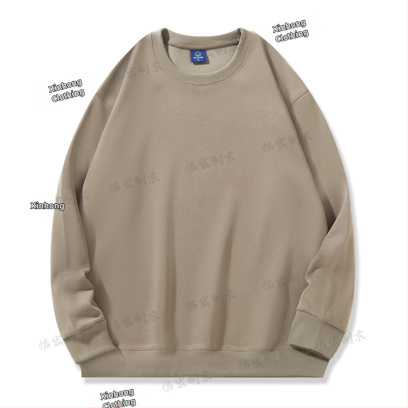 Bavlnená mikina s okrúhlym výstrihom, voľný strih, 280 g, korejský štýl