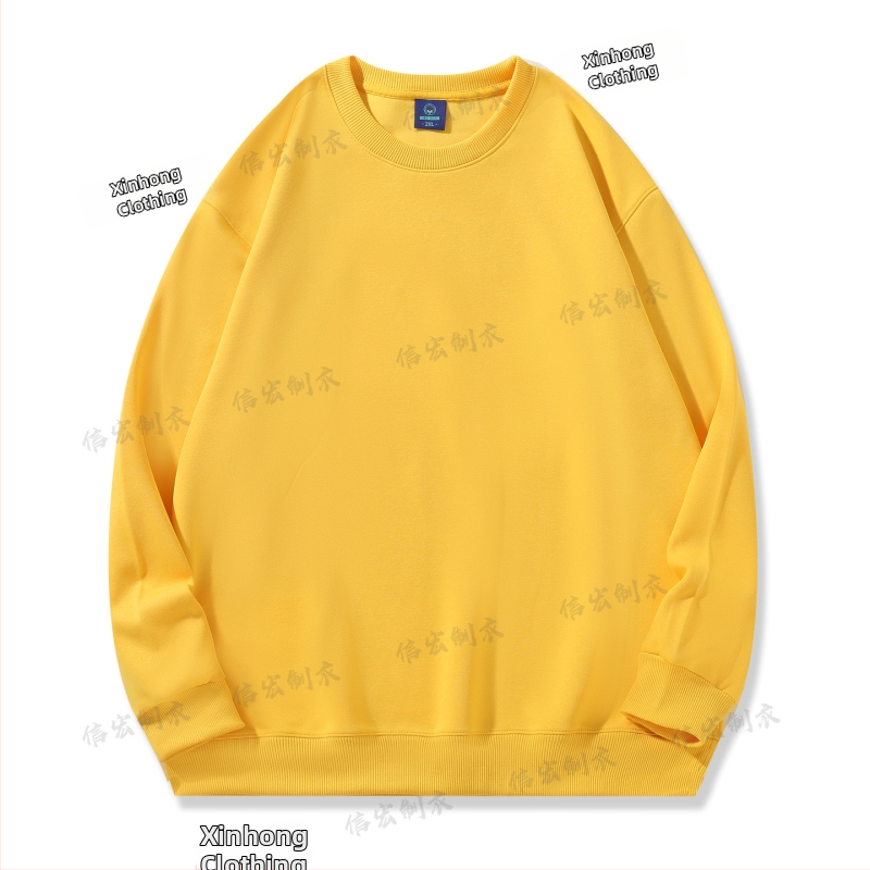 Bavlnená mikina s okrúhlym výstrihom, voľný strih, 280 g, korejský štýl