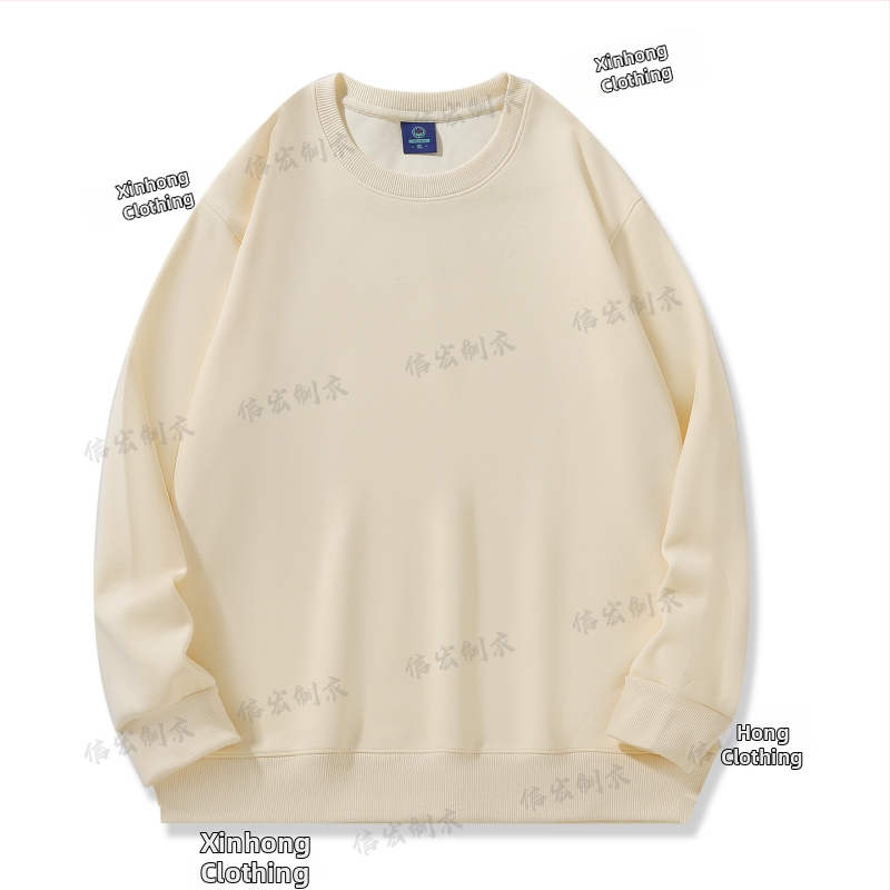 Bavlnená mikina s okrúhlym výstrihom, voľný strih, 280 g, korejský štýl