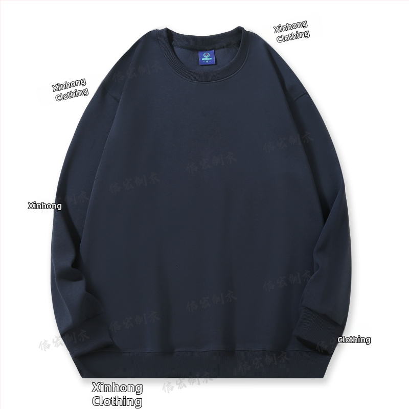 Bavlnená mikina s okrúhlym výstrihom, voľný strih, 280 g, korejský štýl