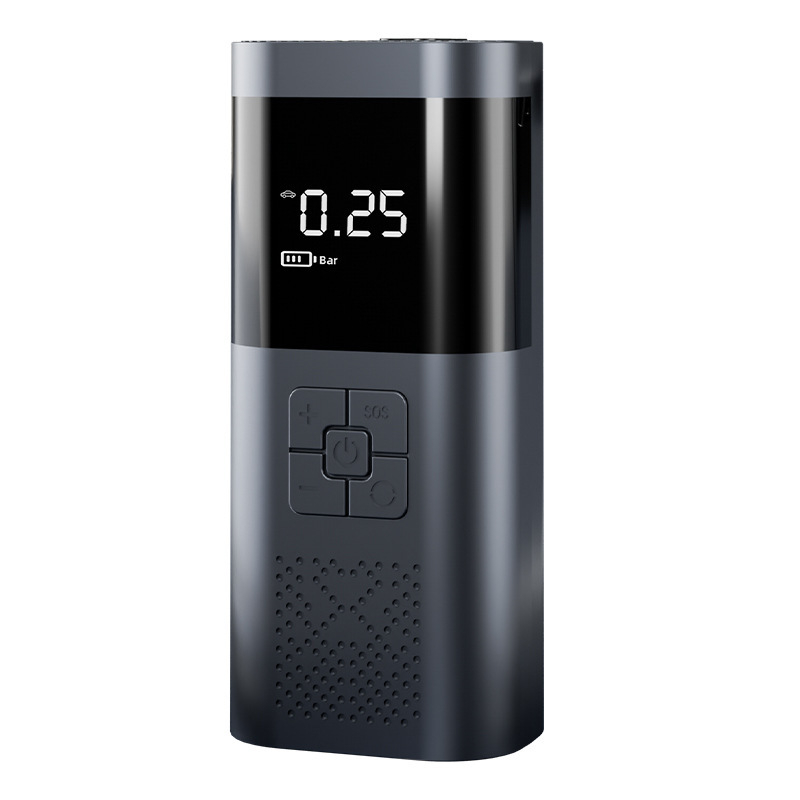 Auto núdzový štartér s vstavanou pumpou na vzduch, 220W, dvojvalcový kompresor, prietok vzduchu 30 L/min, digitálny displej, USB napájanie