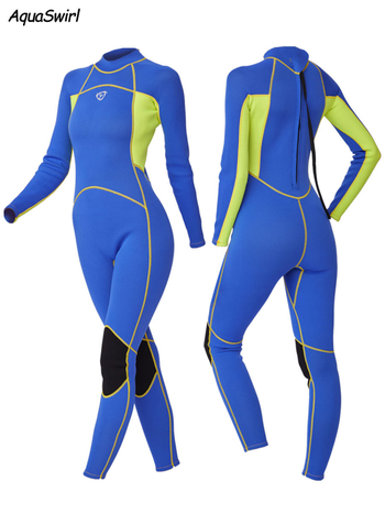 Dámsky neoprénový oblek na potápanie s dlhými rukávmi – udržiava teplo