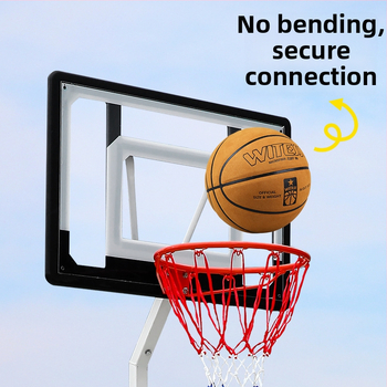 Prenosný vonkajší basketbalový kôš s nastaviteľnou výškou — oceľová konštrukcia, 17 kg, značka Witess/Eyemaker