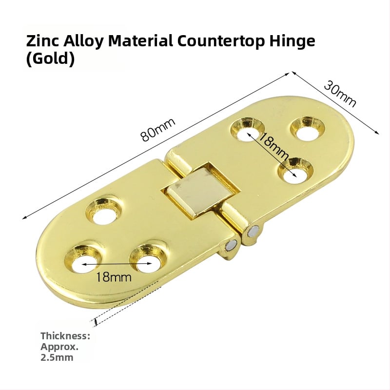 Tuhý okrúhly šarnír, skladací vrchný diel, model 3+6, materiál: zliatina zinku/nerezová oceľ, lesklý povrch, moderný minimalistický štýl
