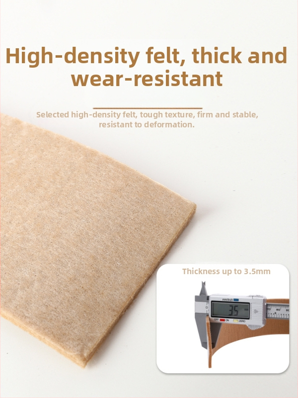 Filcinės kėdės kojų pagalvėlės – baldų apsauga, tylus veikimas, atsparus dilimui, smūgio sugėrimas – sofai ir stalo kampams