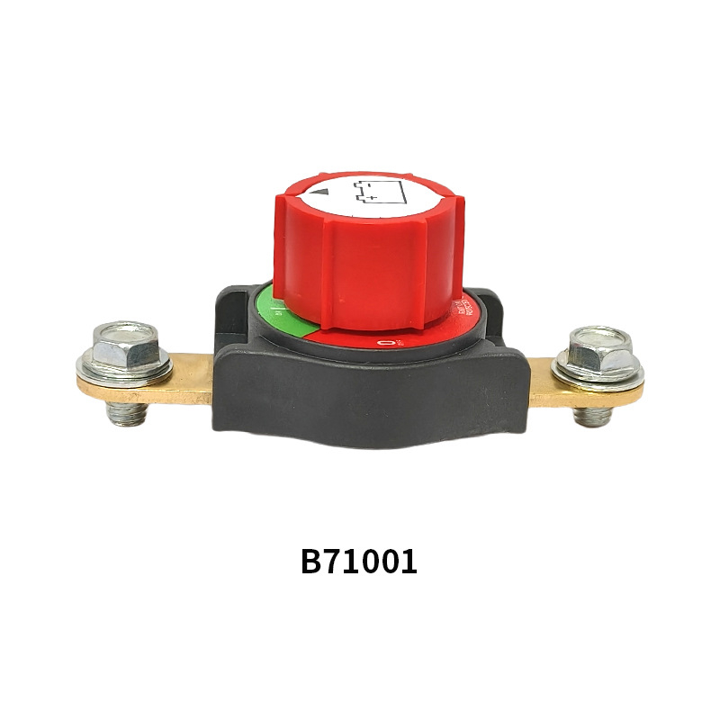 Šesťuholníkový mosadzový batériový terminál s vypínačom napájania a integrovaným spínačom pre úpravy auta, modely: B701G, B701S, B71001, B71002, B71003