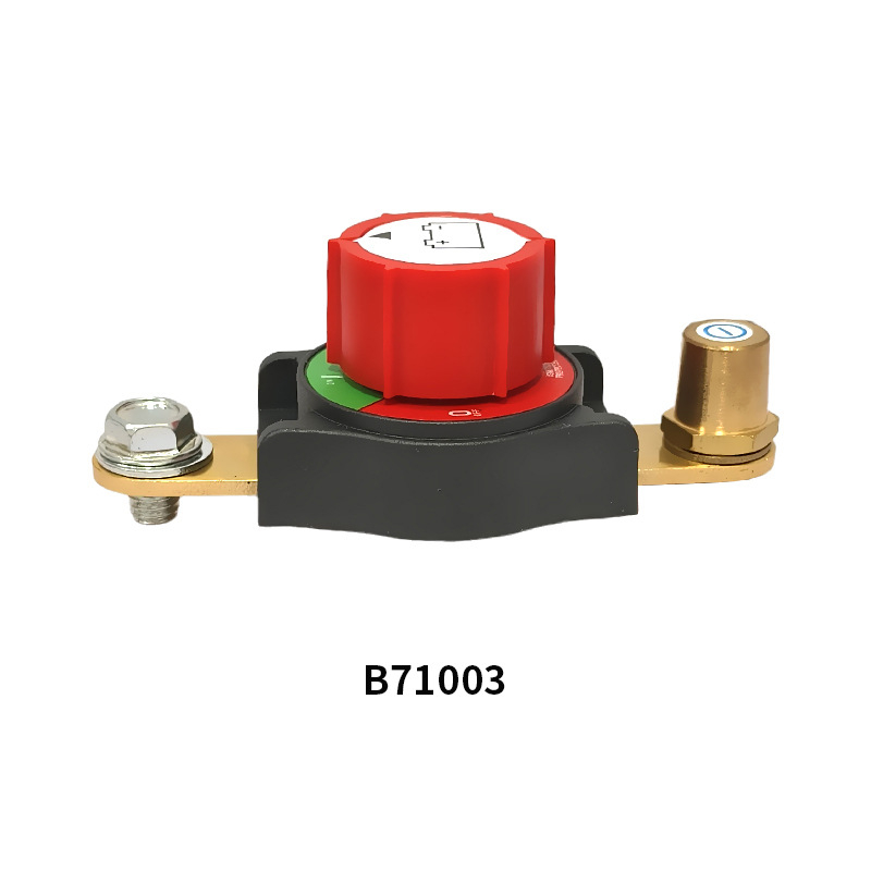 Šesťuholníkový mosadzový batériový terminál s vypínačom napájania a integrovaným spínačom pre úpravy auta, modely: B701G, B701S, B71001, B71002, B71003