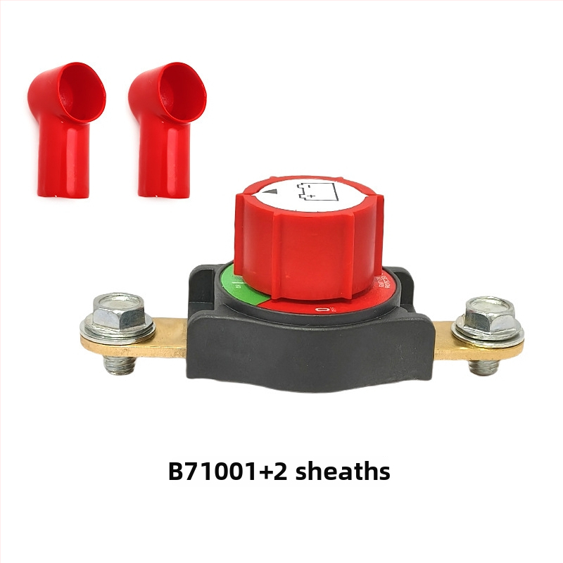 Šesťuholníkový mosadzový batériový terminál s vypínačom napájania a integrovaným spínačom pre úpravy auta, modely: B701G, B701S, B71001, B71002, B71003