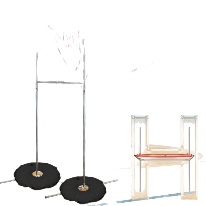 Basketbalový tréner prihrávok s nastaviteľným výškovým rámom a štandardným streleckým kruhom