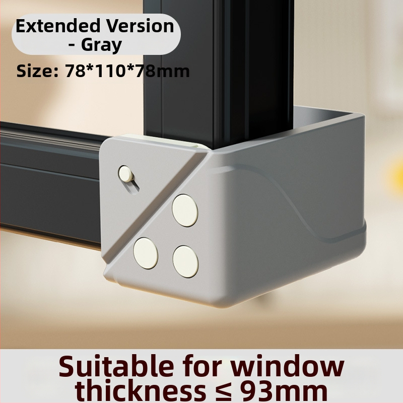 Hlinírový ochranný roh okna s plným krytím, proti kolízii, pre vnútorné otváranie okien, súprava ochrany dverí a okien, so dvomi magnetmi