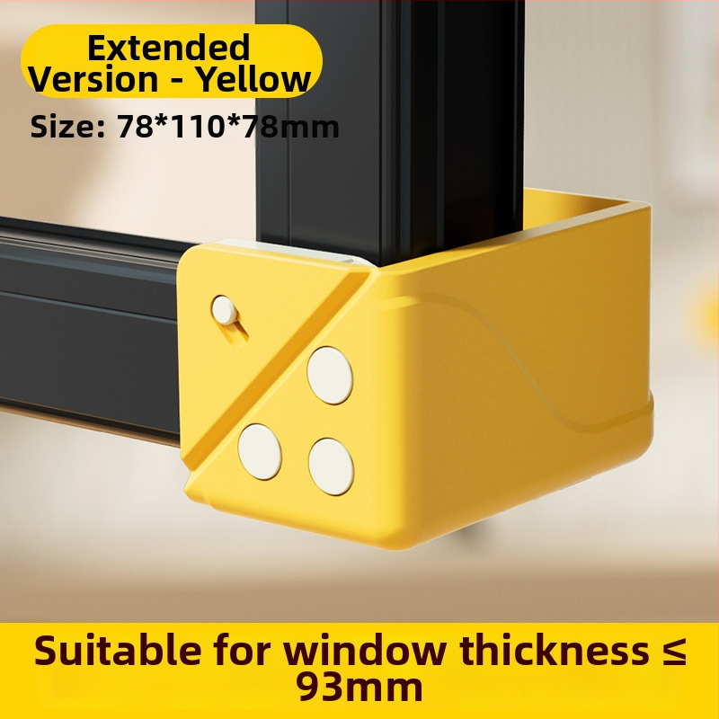 Hlinírový ochranný roh okna s plným krytím, proti kolízii, pre vnútorné otváranie okien, súprava ochrany dverí a okien, so dvomi magnetmi