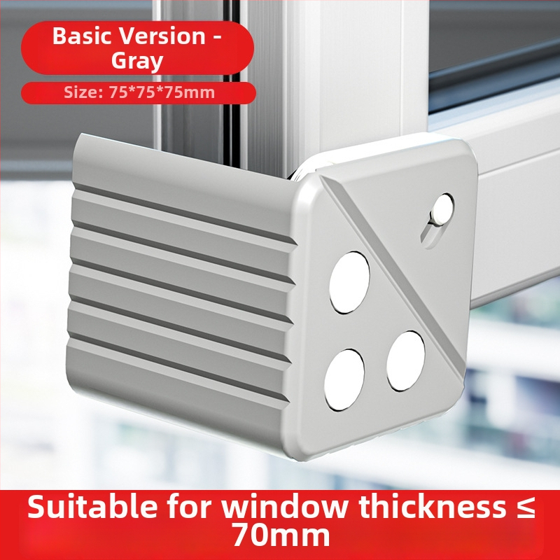 Hlinírový ochranný roh okna s plným krytím, proti kolízii, pre vnútorné otváranie okien, súprava ochrany dverí a okien, so dvomi magnetmi