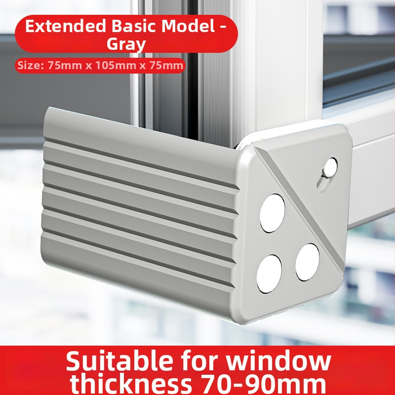 Hlinírový ochranný roh okna s plným krytím, proti kolízii, pre vnútorné otváranie okien, súprava ochrany dverí a okien, so dvomi magnetmi