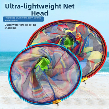 Hliníková zliatina - hlavica rybárskej siete s nano sieťkou, hlboký dizajn, ľahká a rýchloschnúca