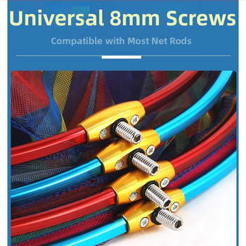 Hliníková zliatina - hlavica rybárskej siete s nano sieťkou, hlboký dizajn, ľahká a rýchloschnúca