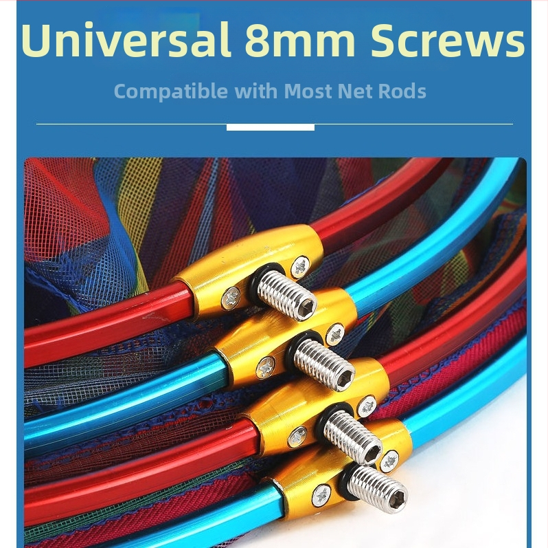 Hliníková zliatina - hlavica rybárskej siete s nano sieťkou, hlboký dizajn, ľahká a rýchloschnúca