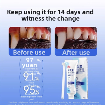 Pasta pre psy s probiotikom pre starostlivosť o periodontálnu dutinu – bielenie – univerzálne pre všetky plemená – Značka Hippie dog