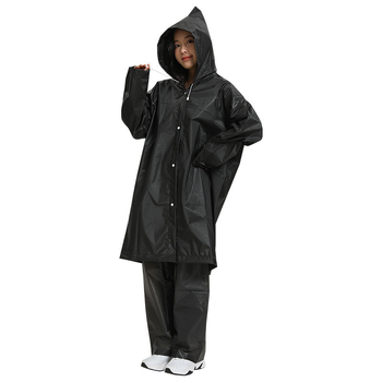 Pončo na turistiku so štiepeným strihom, EVA látka 0,14 mm, hrubý vrstvený materiál, PVC lepiaca vrstva, pre dospelú osobu, možnosť potlače loga