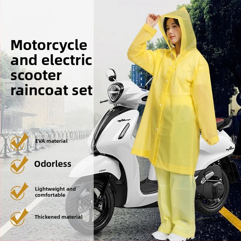 Pončo na turistiku so štiepeným strihom, EVA látka 0,14 mm, hrubý vrstvený materiál, PVC lepiaca vrstva, pre dospelú osobu, možnosť potlače loga