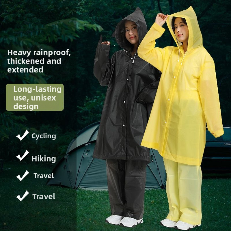 Pončo na turistiku so štiepeným strihom, EVA látka 0,14 mm, hrubý vrstvený materiál, PVC lepiaca vrstva, pre dospelú osobu, možnosť potlače loga