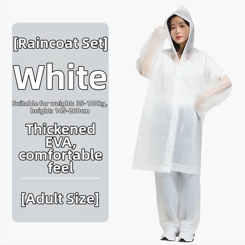 Pončo na turistiku so štiepeným strihom, EVA látka 0,14 mm, hrubý vrstvený materiál, PVC lepiaca vrstva, pre dospelú osobu, možnosť potlače loga