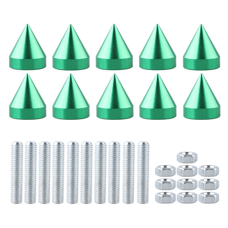 Šróky do rámu poznávacej značky, zliatina hliníka, špičatá hlava, sada 10 ks