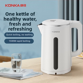 Elektrický rýchlovarný hrniec 1.8L, nerezová oceľ, spodné vykurovanie, 1500–2000W, automatické vypnutie