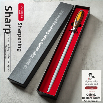 Plochý prút na ostrenie nožov – ručné ostrenie, vysokouhlíková oceľ, značka Xu Niu, moderný minimalistický dizajn, uvedený na trh jar 2020