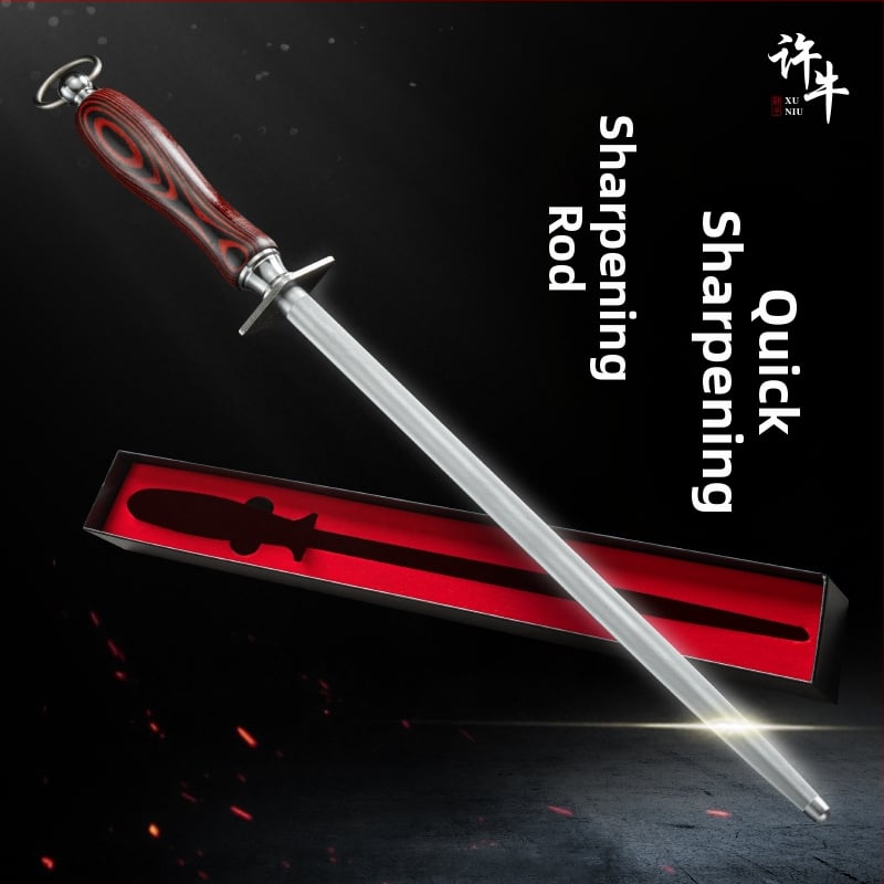 Plochý prút na ostrenie nožov – ručné ostrenie, vysokouhlíková oceľ, značka Xu Niu, moderný minimalistický dizajn, uvedený na trh jar 2020