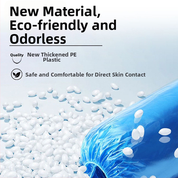 Jednorázové PE návleky na topánky, odolné voči prachu a ochranné, hrubé plastové návleky, univerzálna kompatibilita