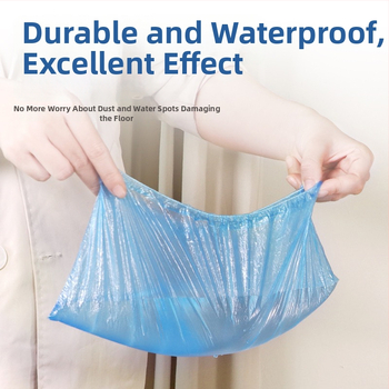 Jednorázové PE návleky na topánky, odolné voči prachu a ochranné, hrubé plastové návleky, univerzálna kompatibilita