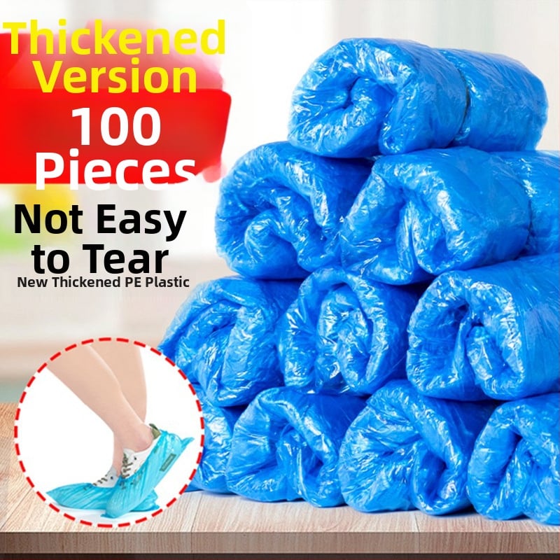 Jednorázové PE návleky na topánky, odolné voči prachu a ochranné, hrubé plastové návleky, univerzálna kompatibilita