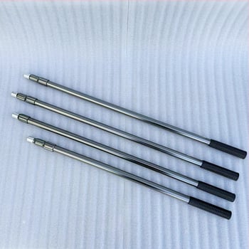 Hliníkové teleskopické tyč na sieť pre rybárstvo — pevný, 1–3 sekcie, hmotnosť 900–2300 g
