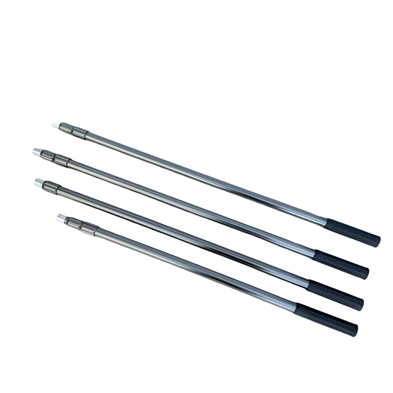 Hliníkové teleskopické tyč na sieť pre rybárstvo — pevný, 1–3 sekcie, hmotnosť 900–2300 g