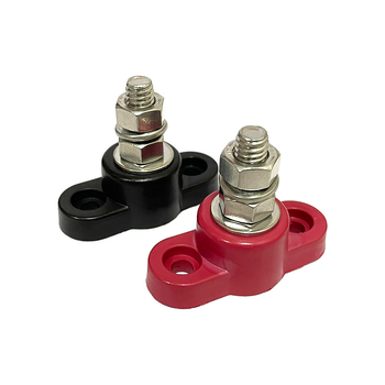 Ťažký terminálny stĺpik z nehrdzavejúcej ocele so samostatným závitovým stĺpikom pre DC 12–48V (model Imperial)