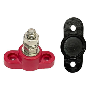 Ťažký terminálny stĺpik z nehrdzavejúcej ocele so samostatným závitovým stĺpikom pre DC 12–48V (model Imperial)