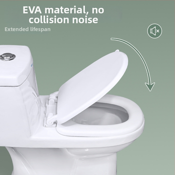 Kryt toaletnej sedadla EVA pena - nastaviteľný rozstup otvorov 11–17, Model 025, Štýl: štandardný, moderný a minimalistický