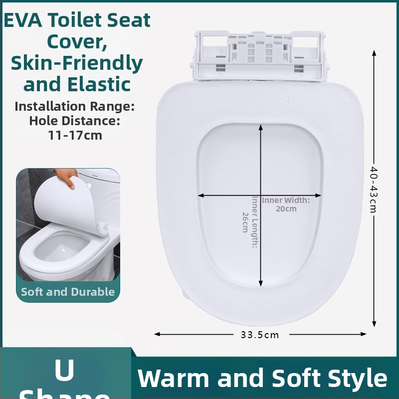 Kryt toaletnej sedadla EVA pena - nastaviteľný rozstup otvorov 11–17, Model 025, Štýl: štandardný, moderný a minimalistický