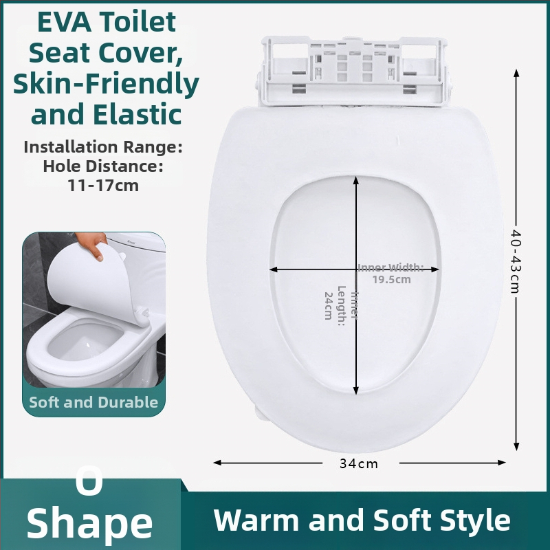 Kryt toaletnej sedadla EVA pena - nastaviteľný rozstup otvorov 11–17, Model 025, Štýl: štandardný, moderný a minimalistický
