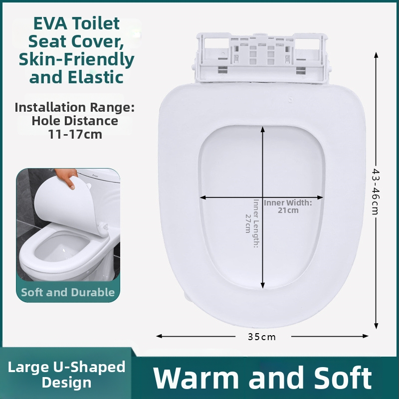 Kryt toaletnej sedadla EVA pena - nastaviteľný rozstup otvorov 11–17, Model 025, Štýl: štandardný, moderný a minimalistický
