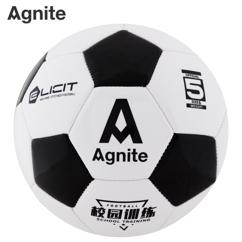 Angnette F1203 nogometna lopta veličine 5, šivana strojem, za učenike, djecu i odrasle, za treninge, ispite, utakmice i tjelesni odgoj
