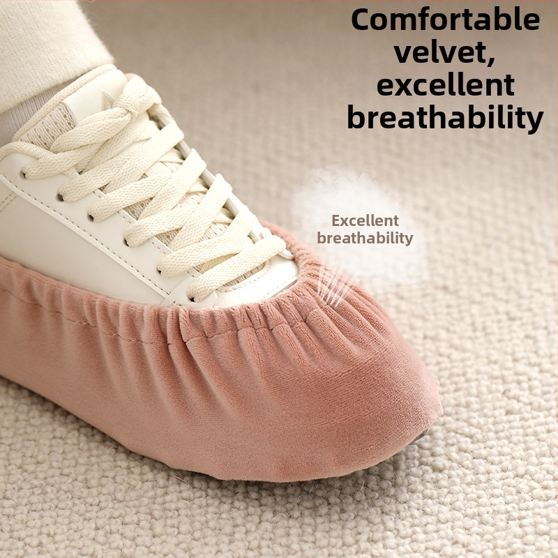 FaSoLa Velūro storos avalynės apsaugos dangteliai – vidaus naudojimui, neslystantys, atsparūs dilimui; Medžiaga: veluras; Pakuotė: 200 vnt.