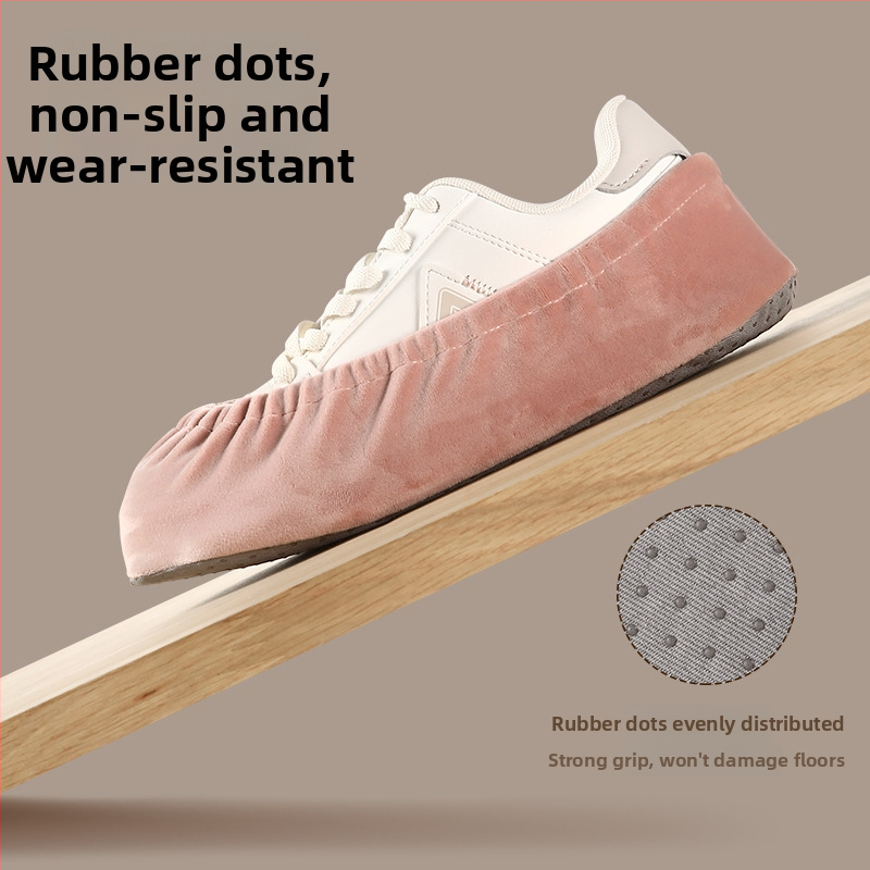 FaSoLa Velūro storos avalynės apsaugos dangteliai – vidaus naudojimui, neslystantys, atsparūs dilimui; Medžiaga: veluras; Pakuotė: 200 vnt.