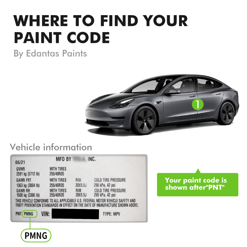 Opravný pero na lak FG101 (FG101, Tesla Model Y/3 séria, 100 g)