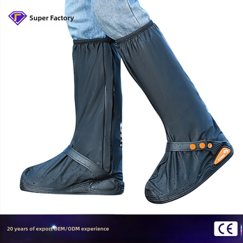 Nepremokavé návleky na topánky, vysoké - opakovane použiteľné, protišmykové, leto