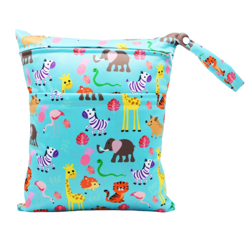 Vodootporna torba za pelene s dvostrukim zatvaračima, prijenosna torba za majku, organizator za pohranu pelena, poliester