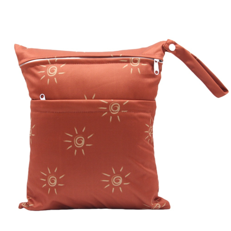 Vodootporna torba za pelene s dvostrukim zatvaračima, prijenosna torba za majku, organizator za pohranu pelena, poliester