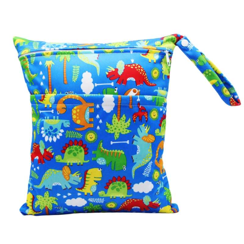 Vodootporna torba za pelene s dvostrukim zatvaračima, prijenosna torba za majku, organizator za pohranu pelena, poliester