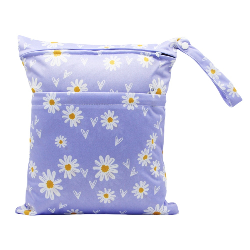 Vodootporna torba za pelene s dvostrukim zatvaračima, prijenosna torba za majku, organizator za pohranu pelena, poliester