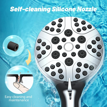 Skrytá montáž sprchového setu, sprchová hlava s 10 funkciami (ABS materiál, regulácia teploty, elektroplakovaný povrch, CUPC certifikát)